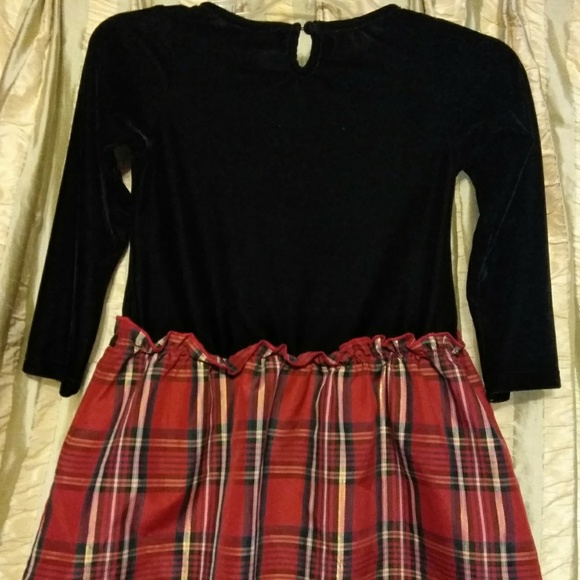 Ellemenno Velvet and Plaid Dress - Picture 3 of 4